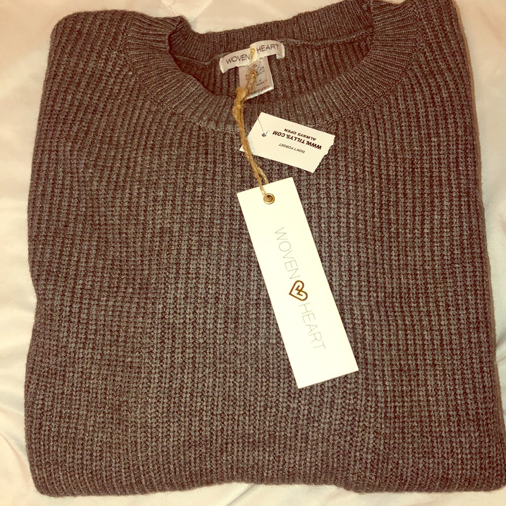Oversized Open Back Sweater